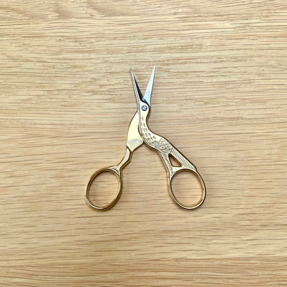 Milward Gold Stork Embroidery Scissors