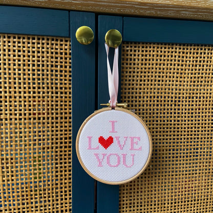 I Love You Cross Stitch Kit