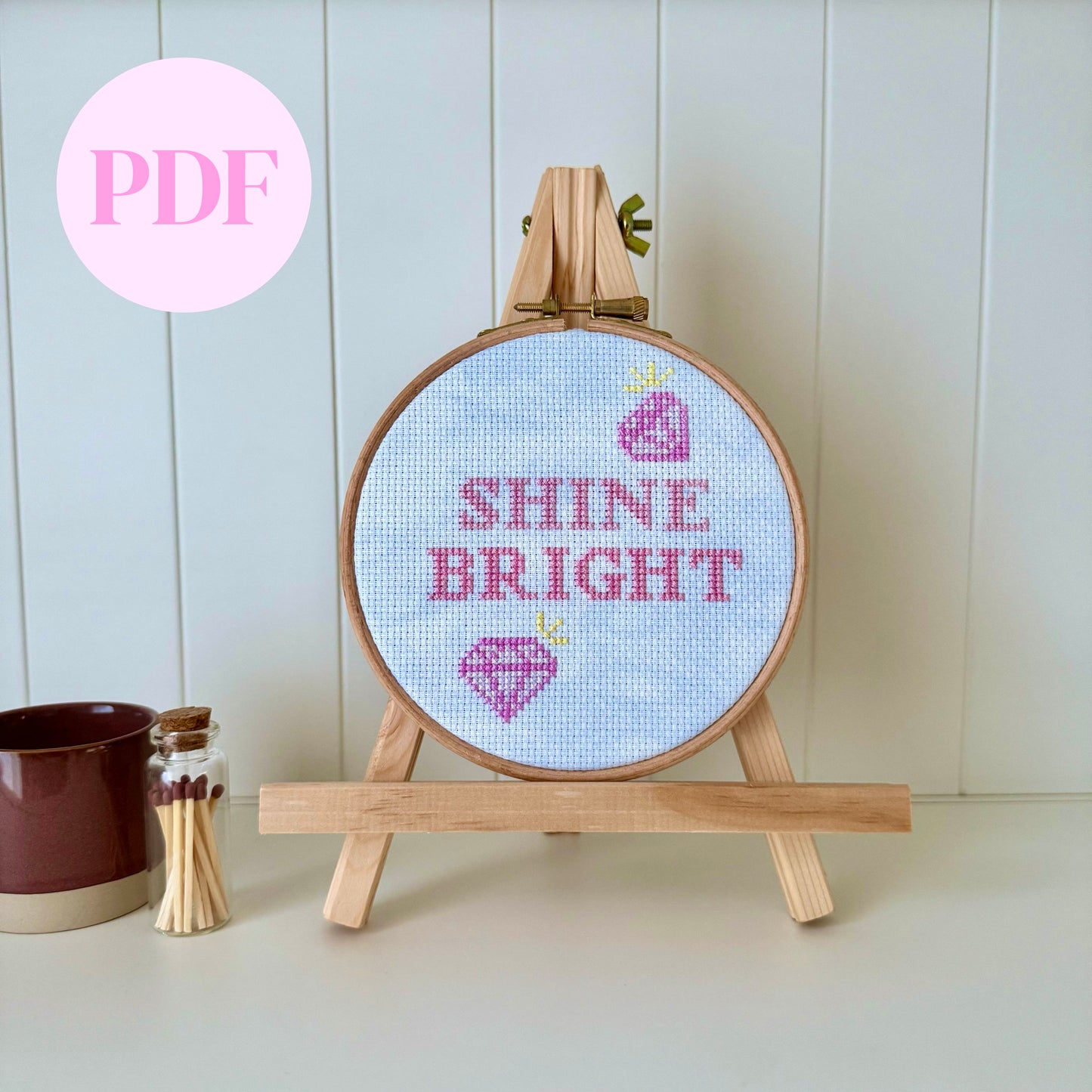Shine Bright Cross Stitch Pattern – PDF Download