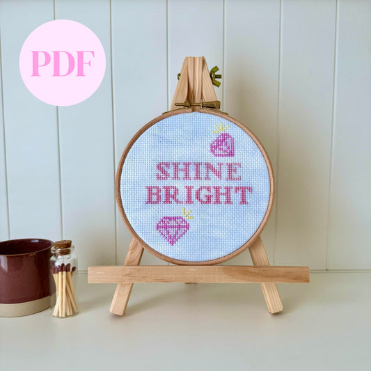 Shine Bright Cross Stitch Pattern – PDF Download