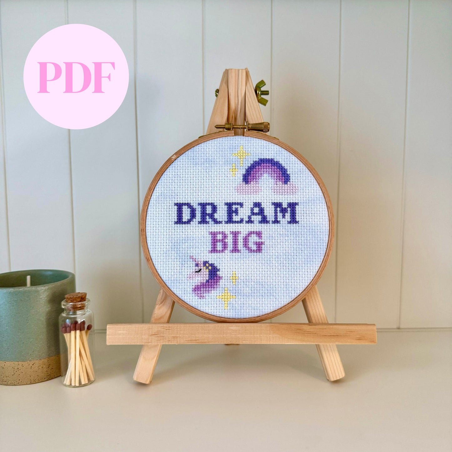 Dream Big Cross Stitch Pattern – PDF Download
