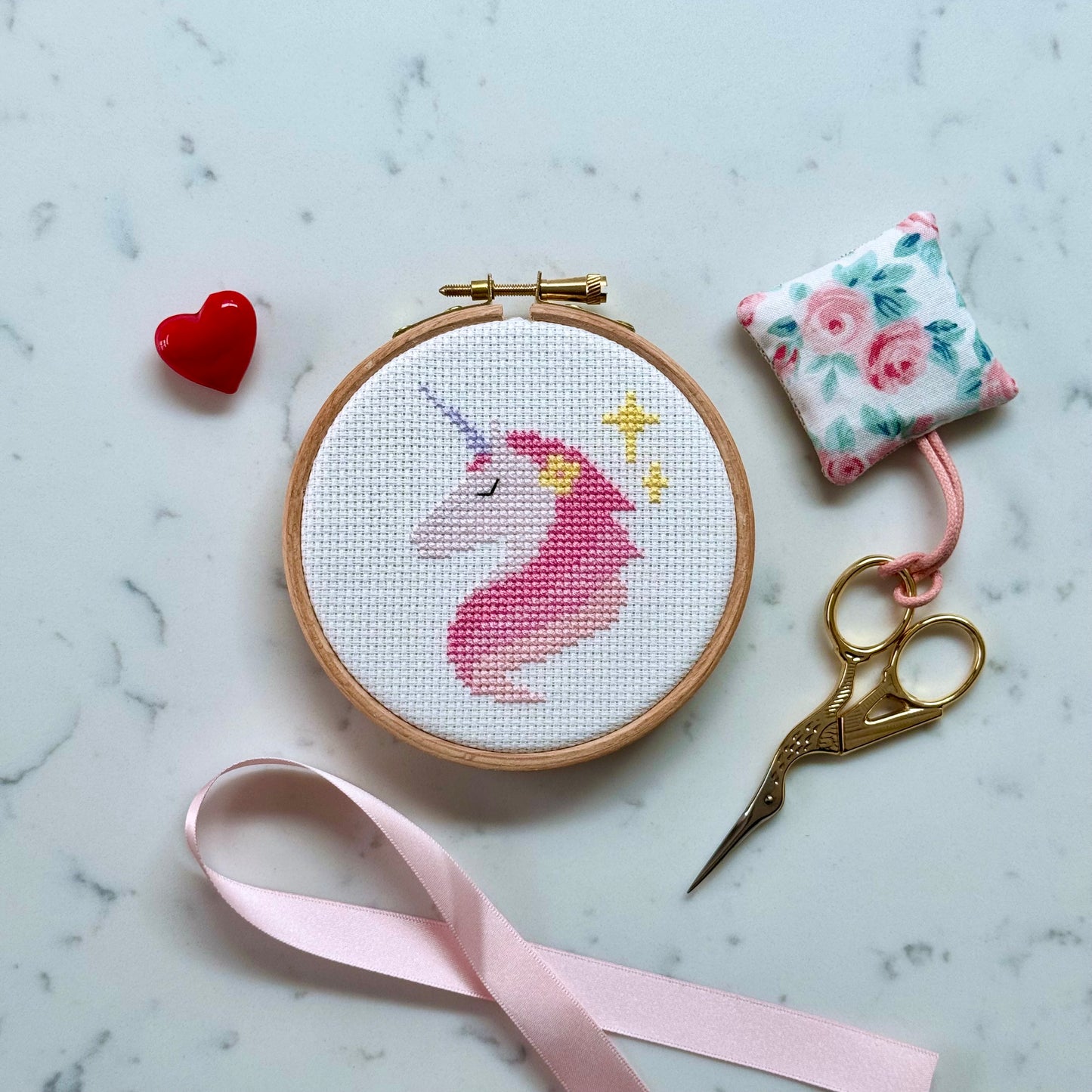 Sparkle the Dreaming Unicorn Cross Stitch Pattern – PDF Download