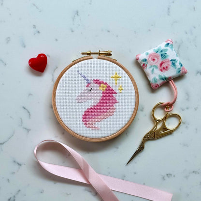 Sparkle the Dreaming Unicorn Cross Stitch Pattern – PDF Download