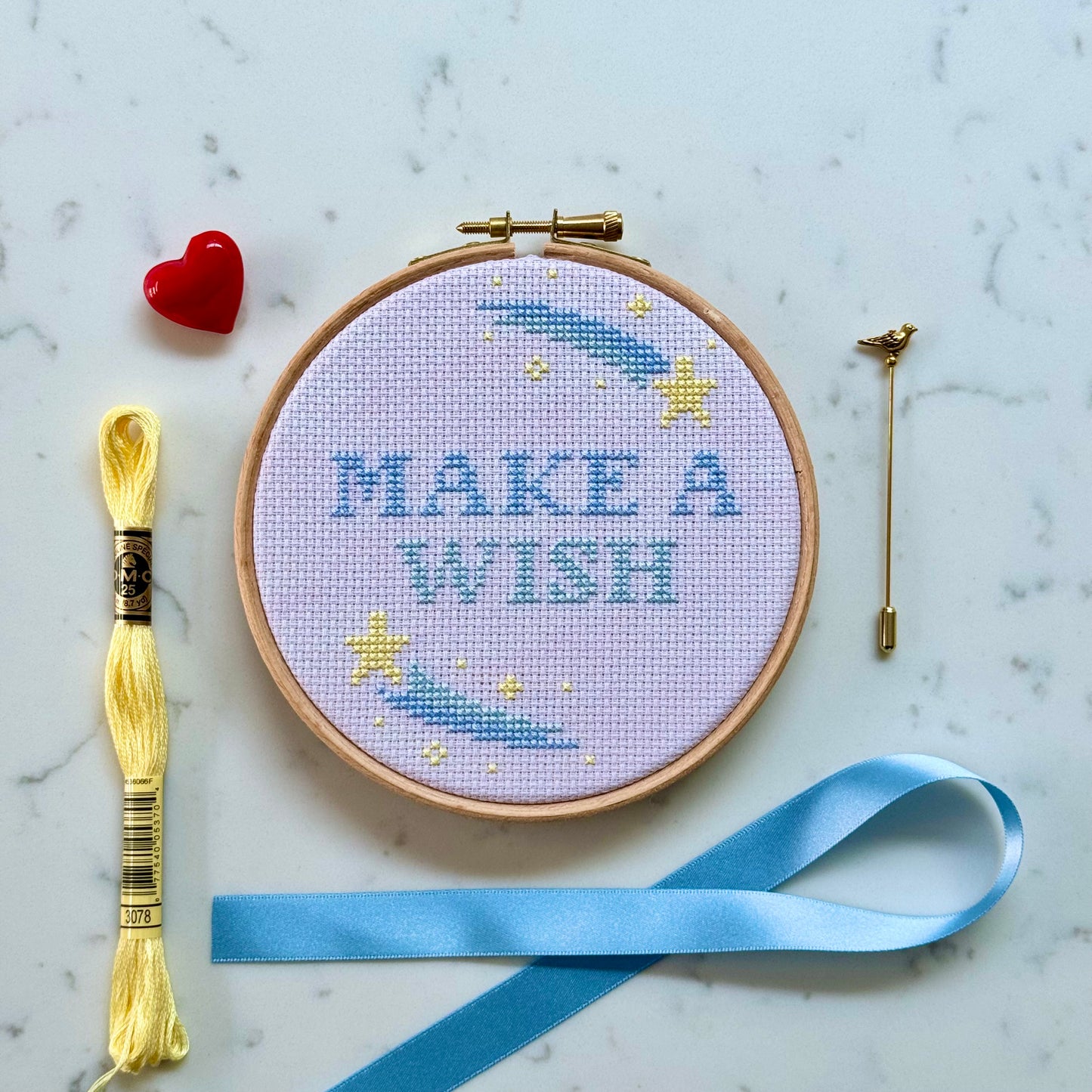 Make a Wish Cross Stitch Pattern – PDF Download