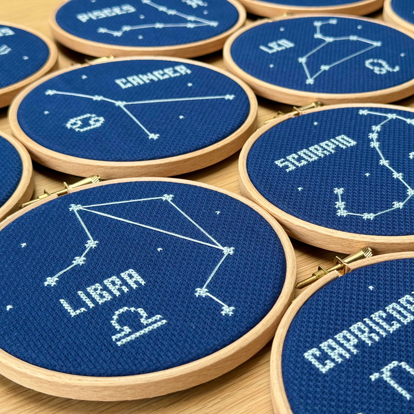 Gemini Constellation Night Sky Cross Stitch Pattern – PDF Download