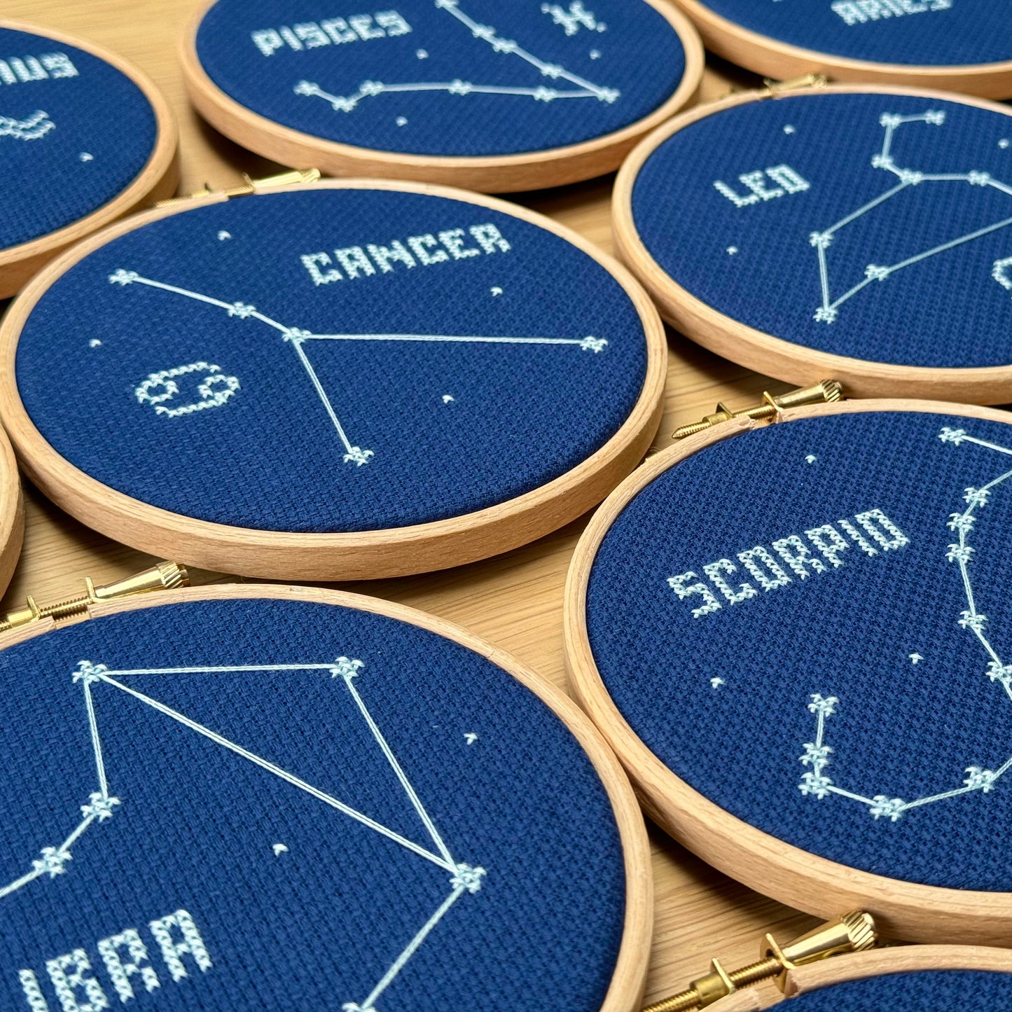 Scorpio Constellation Night Sky Cross Stitch Pattern – PDF Download