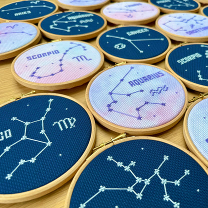 Aries Constellation Galaxy Cross Stitch Pattern – PDF Download