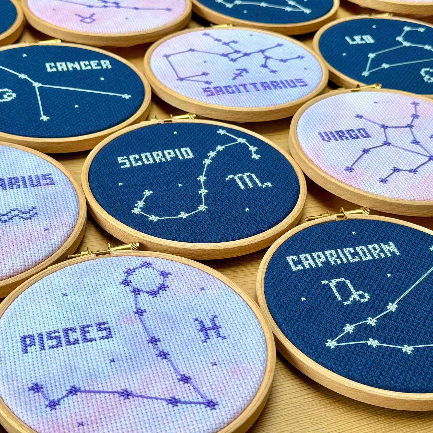 Taurus Constellation Galaxy Cross Stitch Pattern – PDF Download