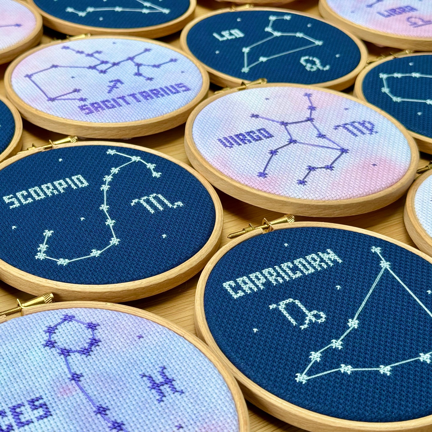 Capricorn Constellation Galaxy Cross Stitch Pattern – PDF Download