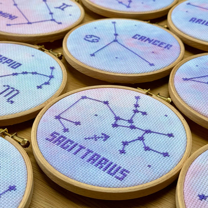 Libra Constellation Galaxy Cross Stitch Pattern – PDF Download