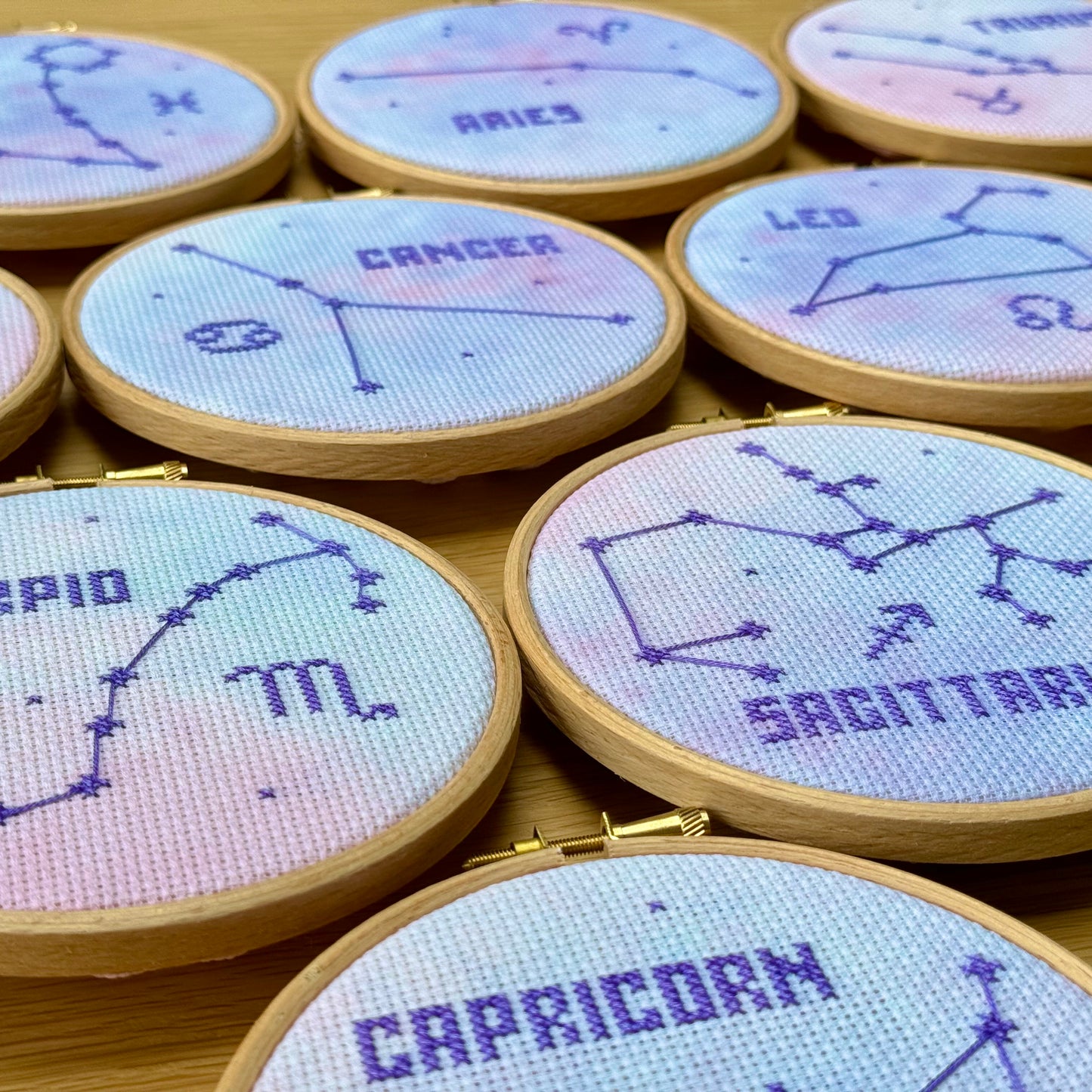 Aries Constellation Galaxy Cross Stitch Pattern – PDF Download