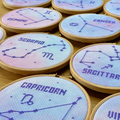 Capricorn Constellation Galaxy Cross Stitch Kit